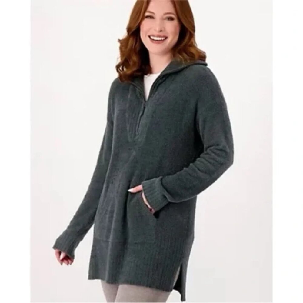 Barefoot Dreams Cozychic Lite High Rib Half Zip Pullover